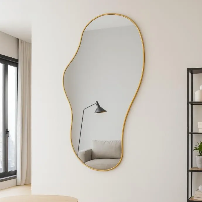 [MJ3A-22] Mirror Baba Papa 950X1680mm Antique Gold.webp