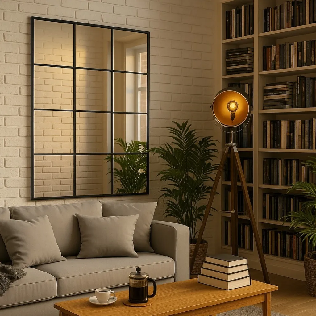 Grid Mirror 900x1200mm (Black)